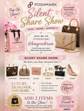 KayceeBrun's Silent Share Show Flyer